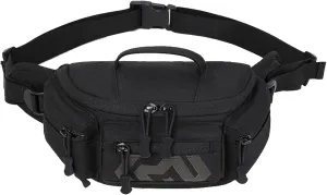 CamGo Tactical Fanny Pack for Men Women Expandable Military Waist Bag Hip Belt Bumbag Utility Bags for Hiking Climbing Fishing (#01-Black)