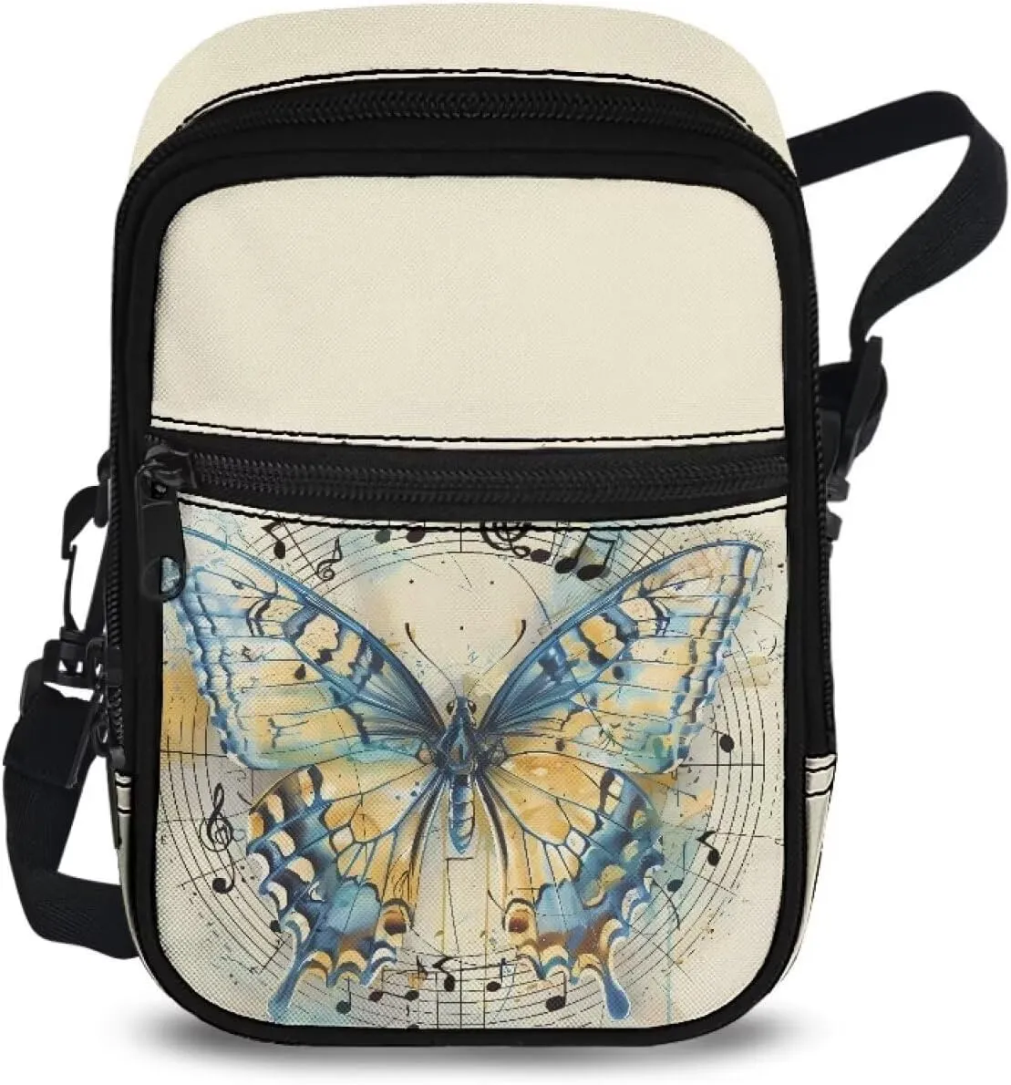 Canvas Crossbody Bags Multi Position Back Pack Waist Packs Cross Body Fanny Pack with Adjustable Strap Gifts
