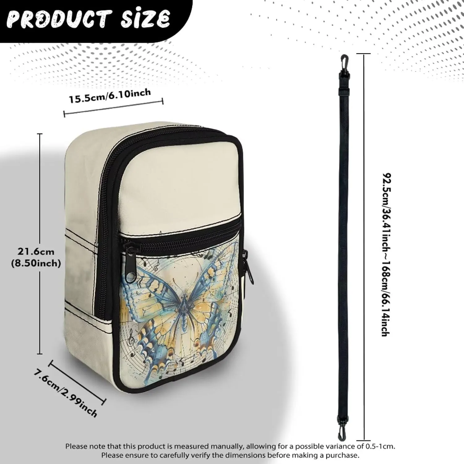 Canvas Crossbody Bags Multi Position Back Pack Waist Packs Cross Body Fanny Pack with Adjustable Strap Gifts