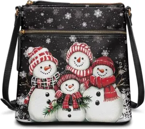 Casual Crossbody Bags for Women Leather Shoulder Bag Hobo Purses for Women Christmas Handbags