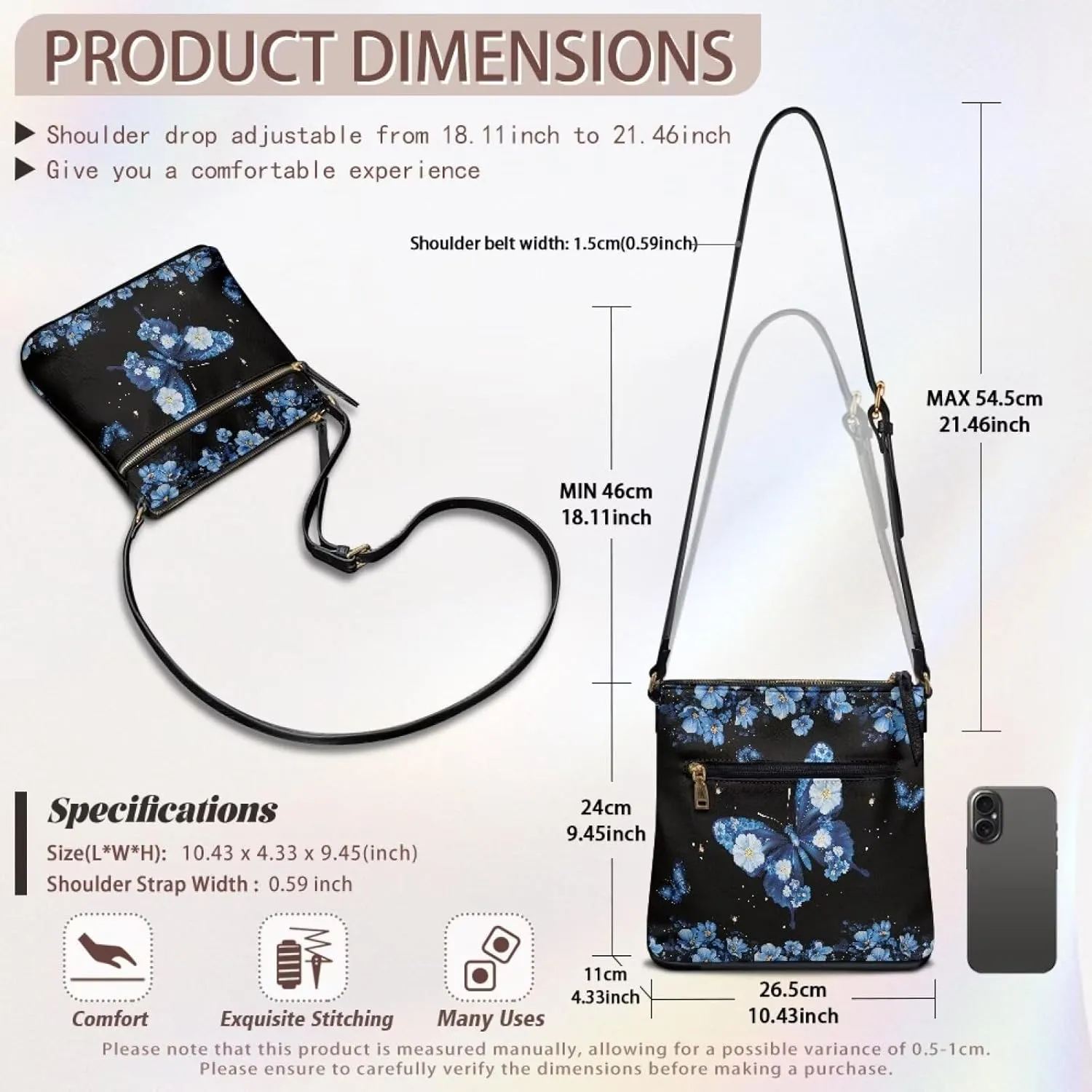 Casual Crossbody Bags for Women Leather Shoulder Bag Hobo Purses for Women Christmas Handbags