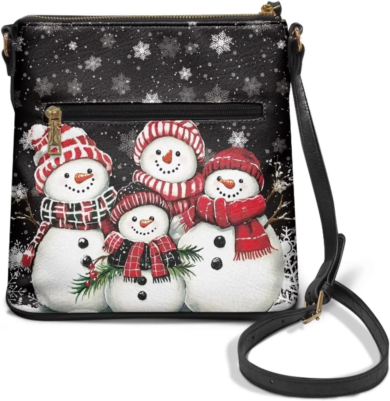 Casual Crossbody Bags for Women Leather Shoulder Bag Hobo Purses for Women Christmas Handbags