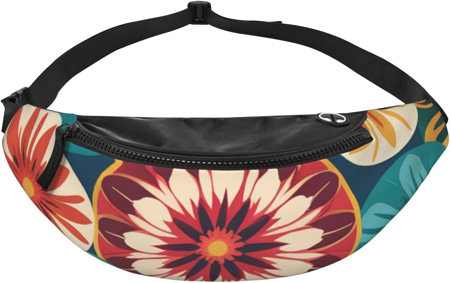 Casual Medallion Multi Printed Fanny Pack,Crossbody Fanny packs for women Men Waist Bag for Running Travel