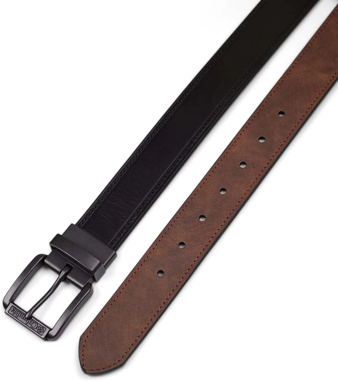 Columbia Men’s Two-In-One Reversible Casual Jeans Belt