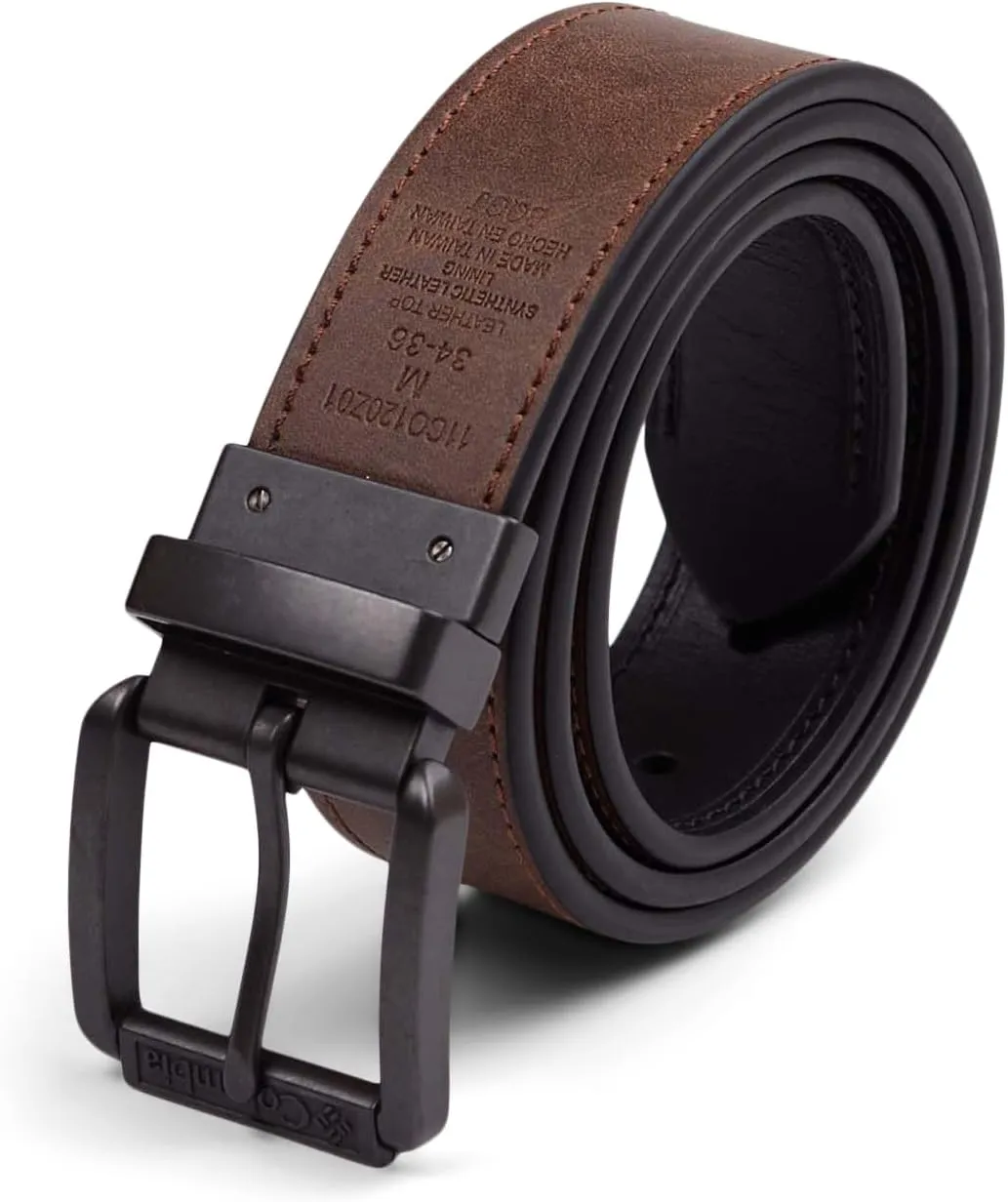 Columbia Men’s Two-In-One Reversible Casual Jeans Belt