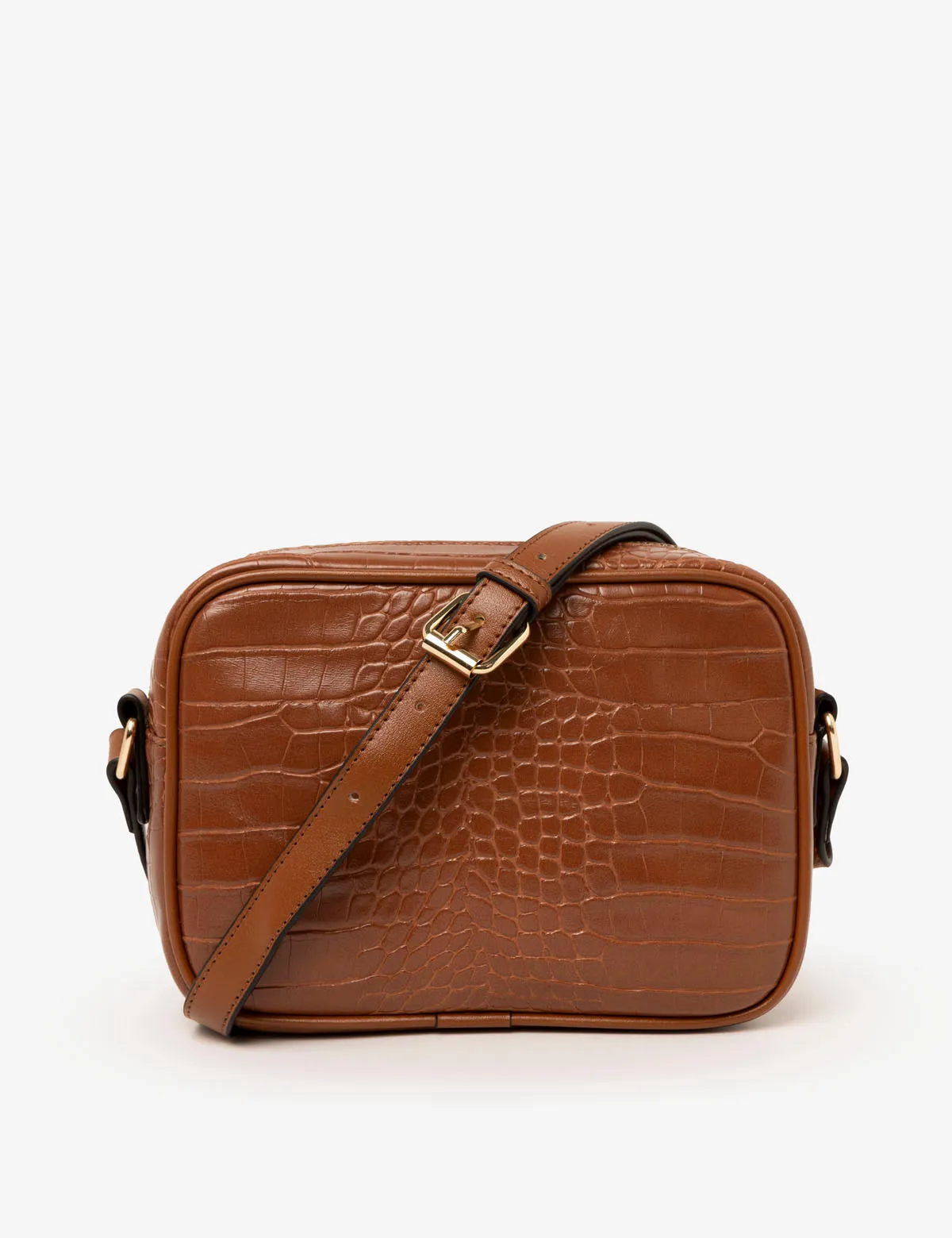 CROCODILE EMBOSSED CROSSBODY BAG