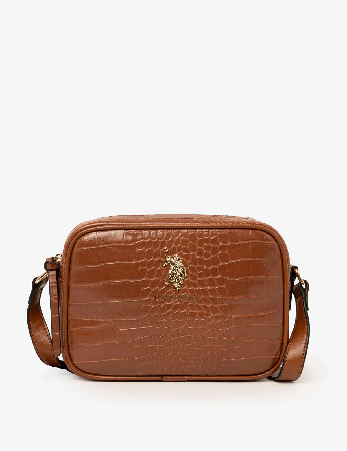 CROCODILE EMBOSSED CROSSBODY BAG