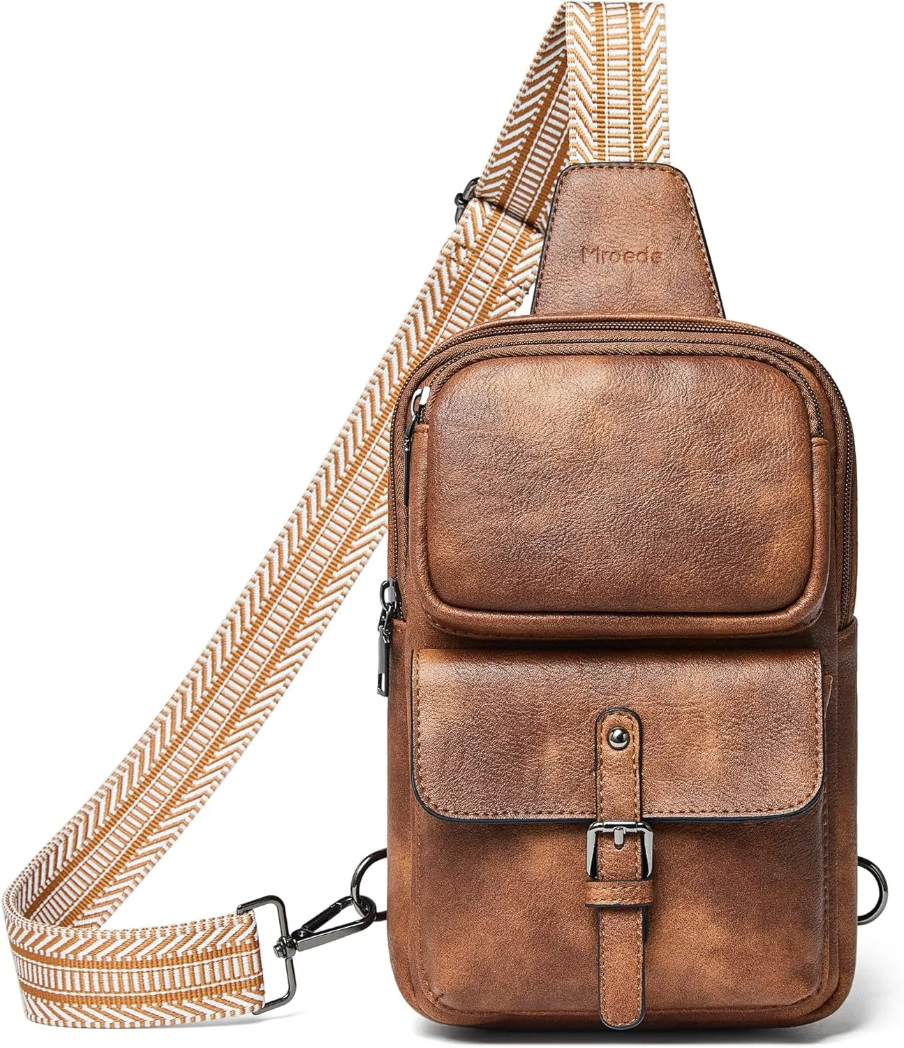 Crossbody Bags for Women Men Sling Bag 5 Pockets Fanny Pack Sling Backpack Chest Daypack Travel Purse Anti Theft
