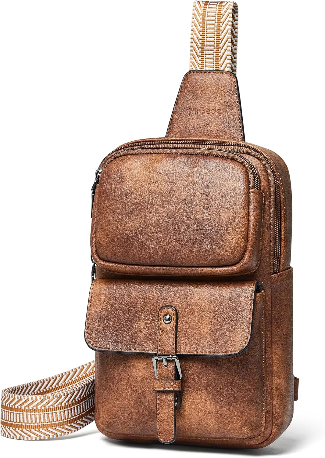 Crossbody Bags for Women Men Sling Bag 5 Pockets Fanny Pack Sling Backpack Chest Daypack Travel Purse Anti Theft