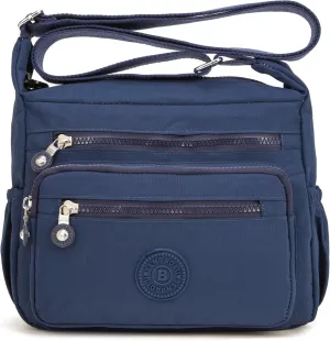 Crossbody Purses for Women Lightweight Shoulder Handbags Waterproof Nylon Travel Bag Ladies Pocketbooks