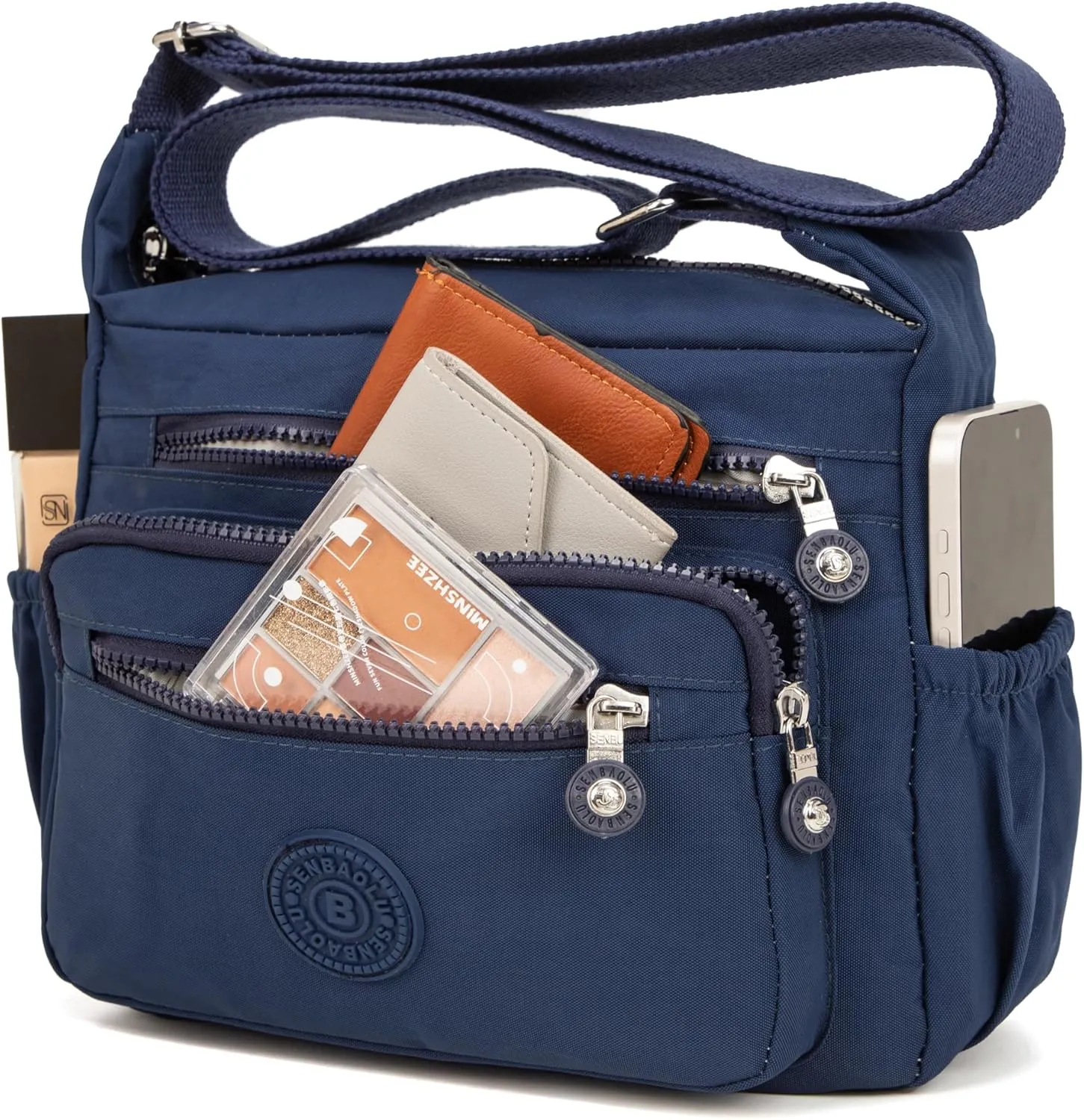 Crossbody Purses for Women Lightweight Shoulder Handbags Waterproof Nylon Travel Bag Ladies Pocketbooks