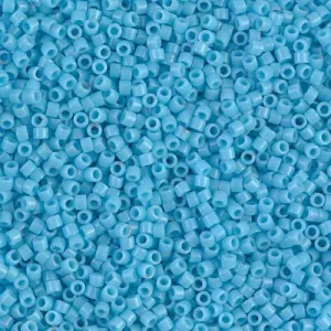 DB 725, Turquoise Blue Opaque - Miyuki Delica Beads - Size 11 - 5 grams - Japanese Cylinder Seed Beads - Retail & Wholesale