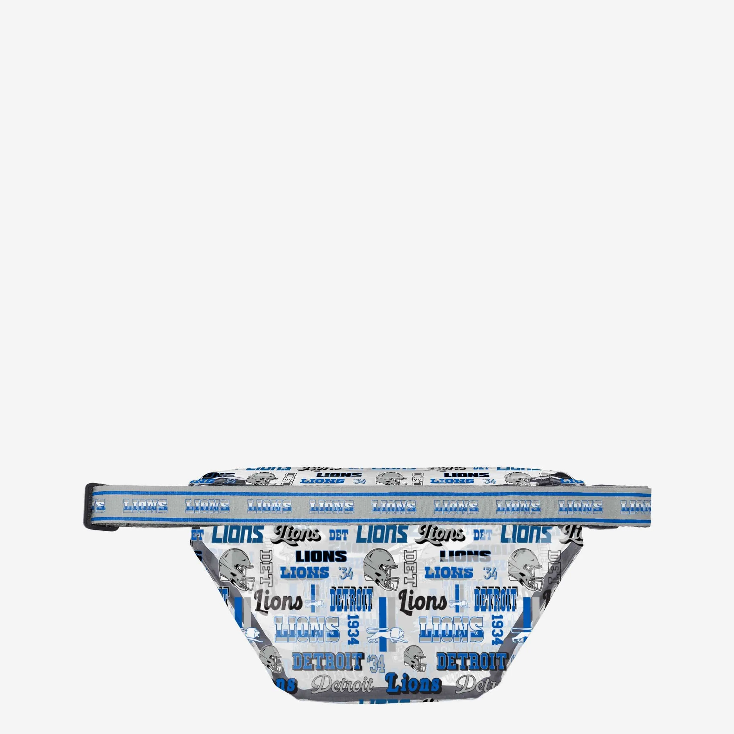 Detroit Lions Repeat Retro Print Clear Fanny Pack
