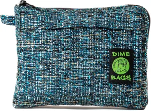 Dime Bags Padded Pouch, Smell Proof Protective Case with Padded Interior, Durable Hemp-Polyester Fabric, Heavy-Duty Zippers & Interchangeable Patch, Travel & Storage for Fragile Items (7 Inch,)