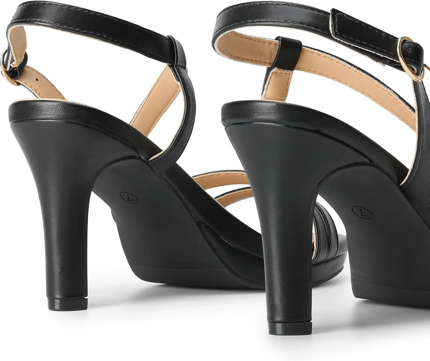 DREAM PAIRS Women's Platform Strappy Heels High Heeled Sandals Open Toe Comfortable Dressy Shoes with Adjustable Ankle Strap