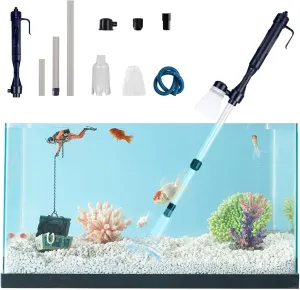 Electric Fish Tank Cleaner Battery Powered Gravel Vacuum Siphon Fish Tank Pipe Cleaning Tool for Aquarium Gravel Sand