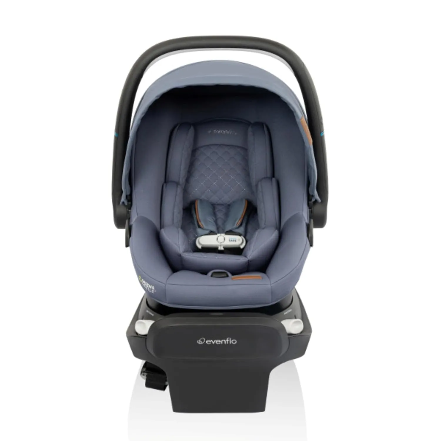 Evenflo Revolve180 LiteMax NXT Rotational Infant Car Seat with SensorySoothe (Flint)