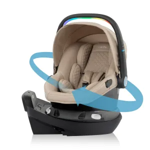 Evenflo Revolve180 LiteMax NXT Rotational Infant Car Seat with SensorySoothe (Topaz)