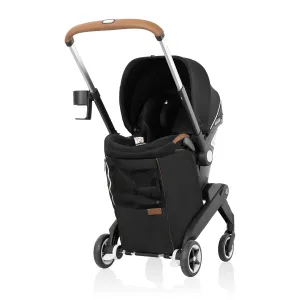 Evenflo Shyft DualRide Infant Car Seat Stroller Combo w Carryall Storage & Extended Canopy (Onyx)