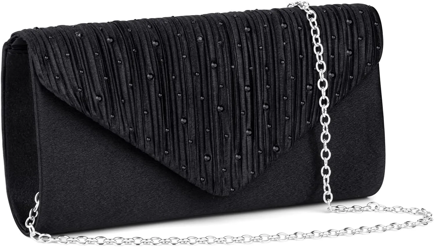 Evening Bag Clutch Purses for Women, Rhinestones Purse, Sparkling Envelope Evening Bag with Detachable Chain
