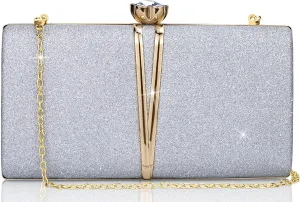 Evening Bag Small Clutch Purses Leopard Purse Formal Wedding Handbag for Women Fashion Crossbody Bags With Chain