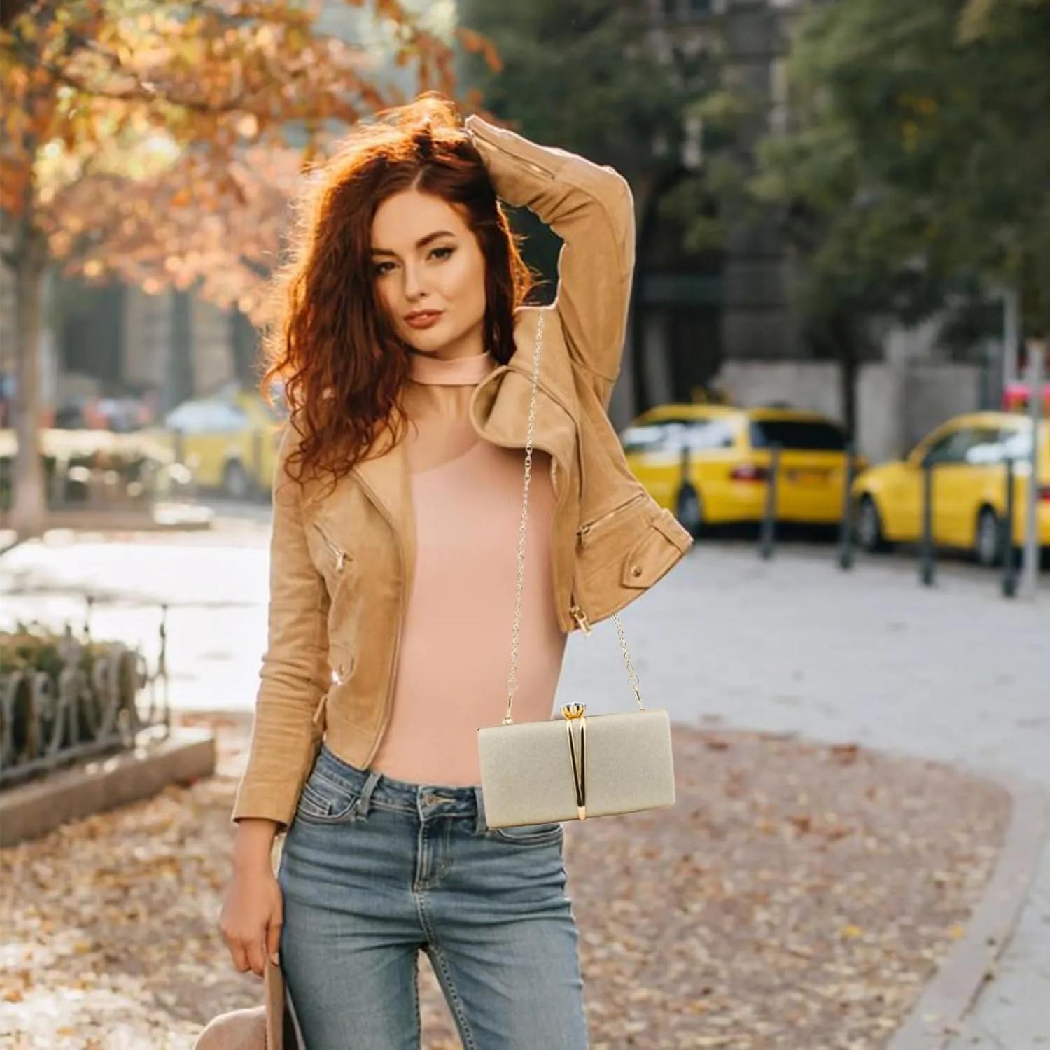 Evening Bag Small Clutch Purses Leopard Purse Formal Wedding Handbag for Women Fashion Crossbody Bags With Chain