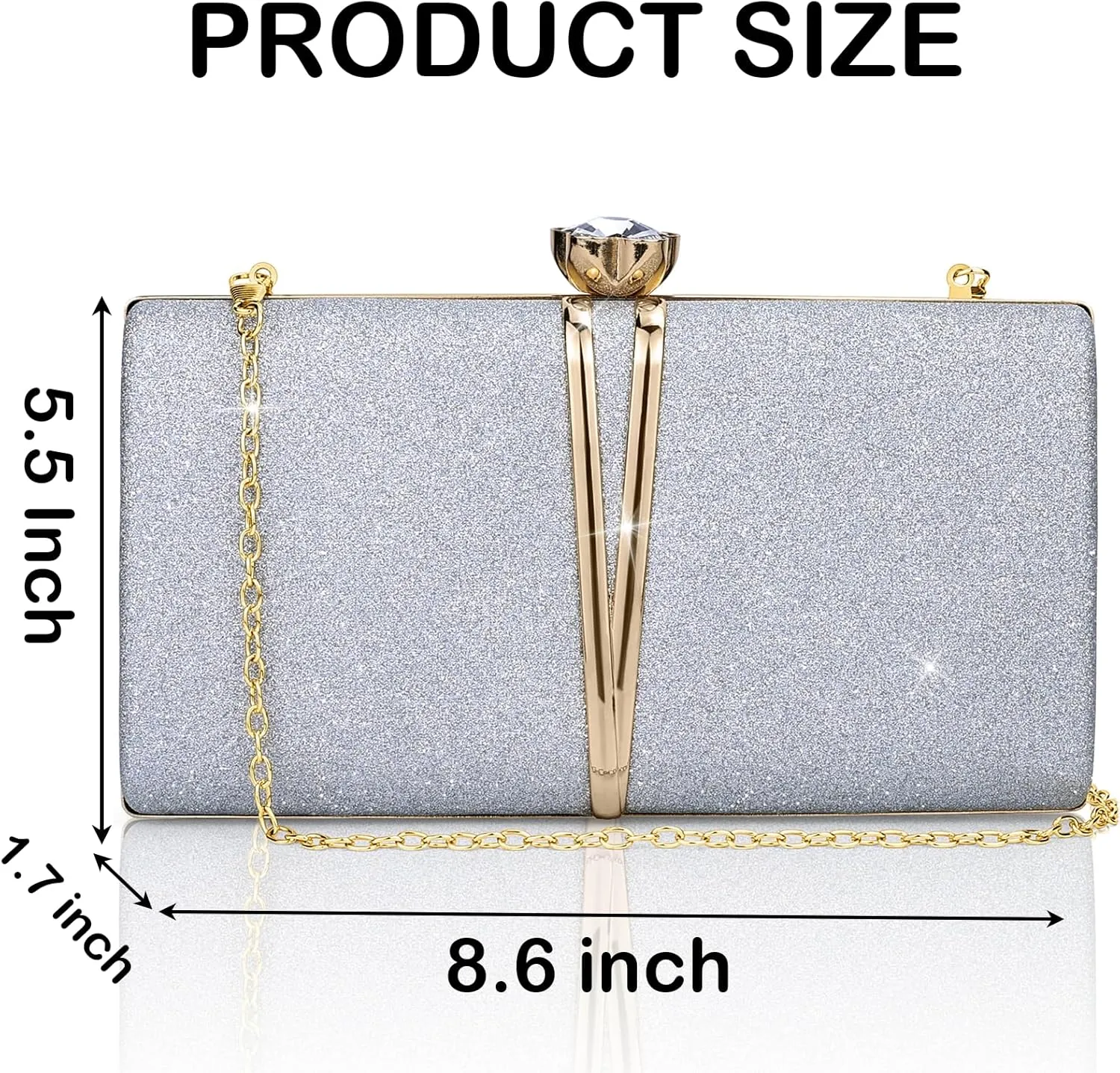 Evening Bag Small Clutch Purses Leopard Purse Formal Wedding Handbag for Women Fashion Crossbody Bags With Chain