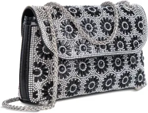 Evening Bling Handbags Crystals Rhinestone Purses，Shoulder Bags Crossbody Bag for Women Clutch Purse with Chain