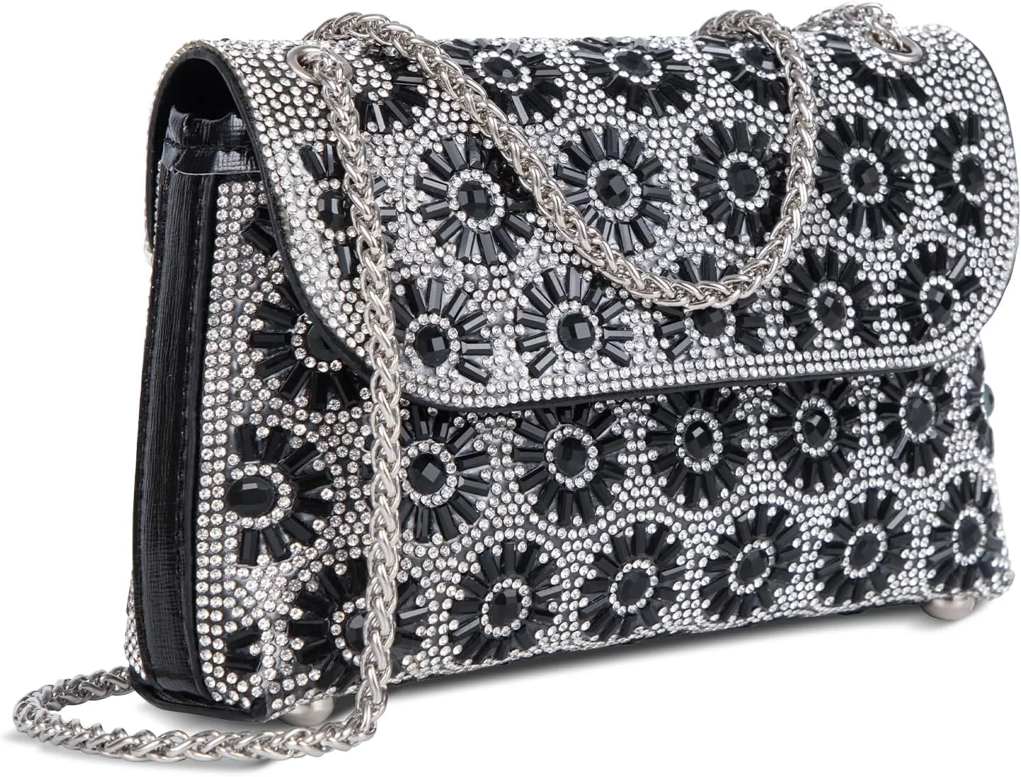 Evening Bling Handbags Crystals Rhinestone Purses，Shoulder Bags Crossbody Bag for Women Clutch Purse with Chain