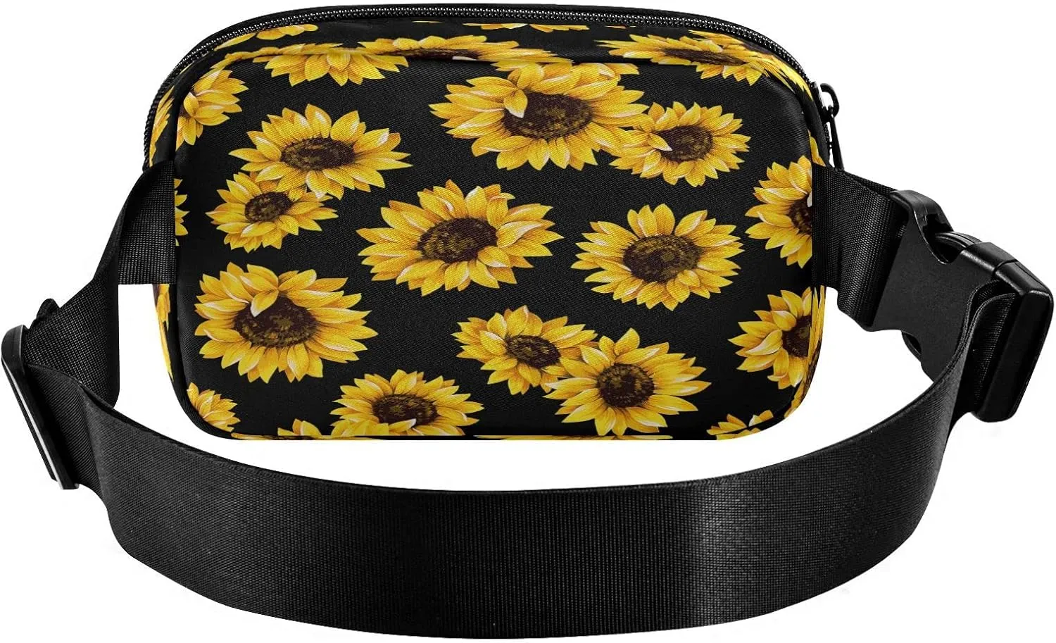 Exnundod Spring Sunflowers Fanny Waist Pack for Men Women Waist Bag Crossbody Fanny Pack Lightweight Running Hiking Waist Packs Thanksgiving Christmas Gifts