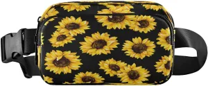 Exnundod Spring Sunflowers Fanny Waist Pack for Men Women Waist Bag Crossbody Fanny Pack Lightweight Running Hiking Waist Packs Thanksgiving Christmas Gifts