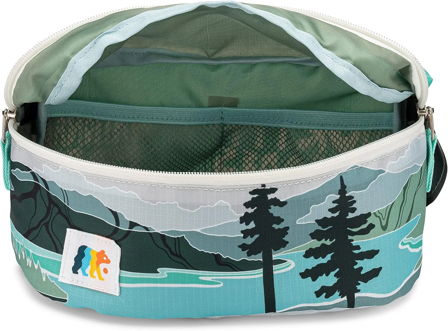 Fanny Pack for Women and for Men, Perfect Crossbody Running Pouch for Workouts, Hiking, Sports, Festivals Outdoors, Traveling, Fashionable Belt Bag Holds Phone and Accessories (North Cascades)