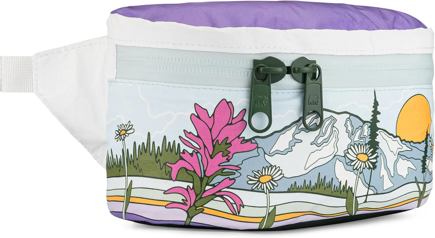 Fanny Pack for Women and Men, Perfect Crossbody Running Pouch for Workouts, Hiking, Sports, Festivals, Outdoors, Traveling, Belt Bag Holds Phone and Accessories (Mount Rainier)