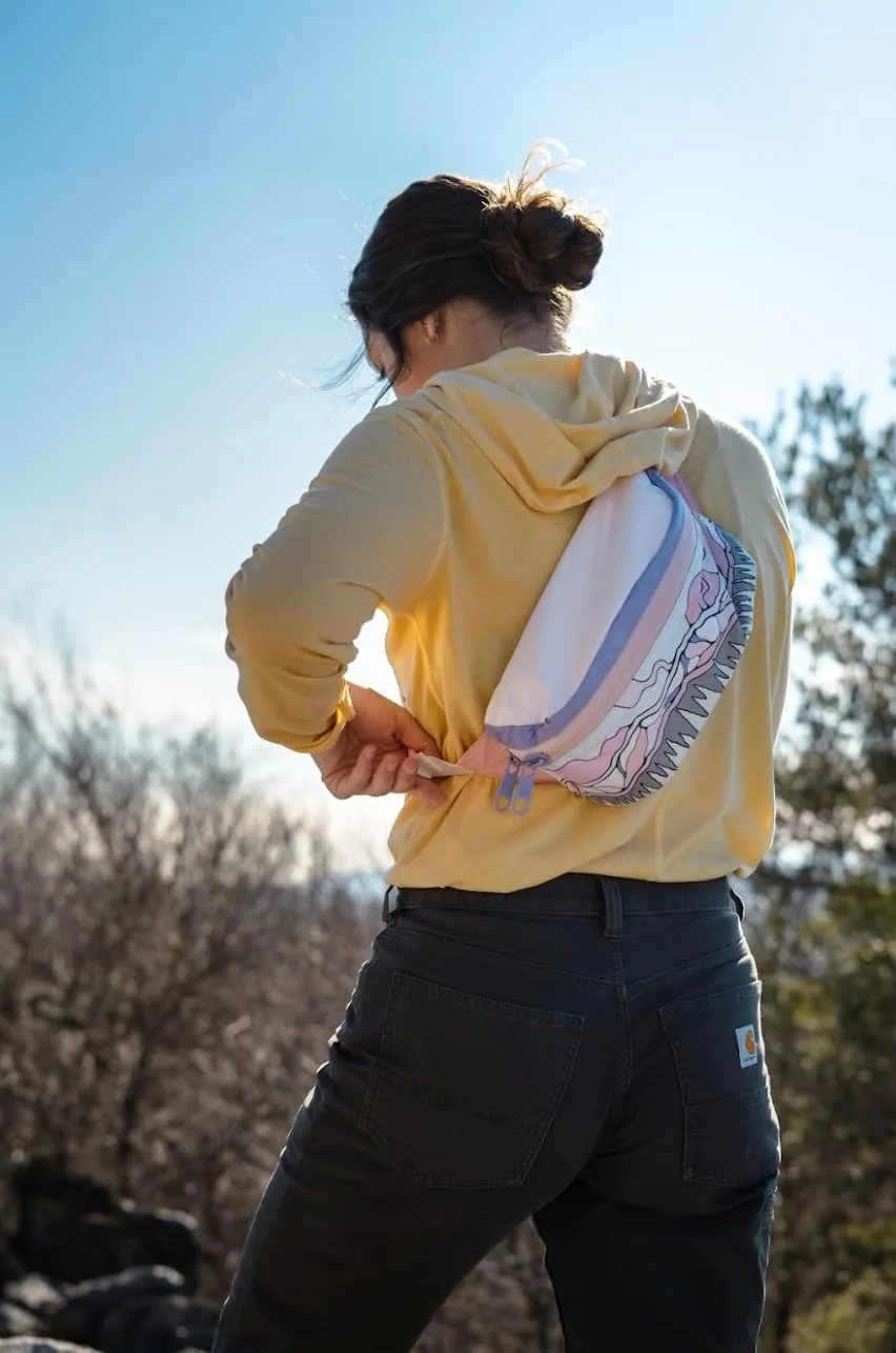 Fanny Pack for Women and Men, Perfect Crossbody Running Pouch for Workouts, Hiking, Sports, Festivals, Outdoors, Traveling, Belt Bag Holds Phone and Accessories (Rocky Mountain)