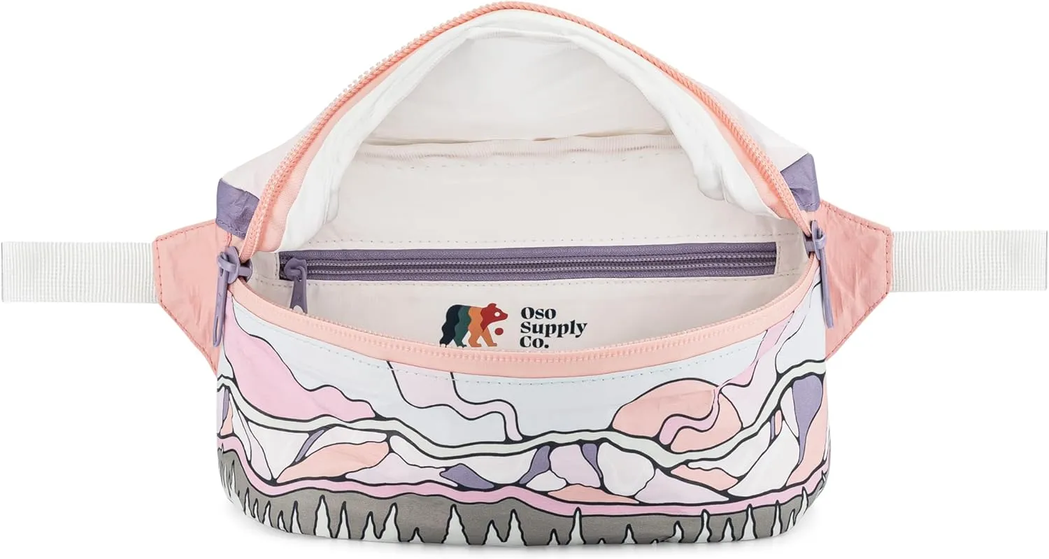 Fanny Pack for Women and Men, Perfect Crossbody Running Pouch for Workouts, Hiking, Sports, Festivals, Outdoors, Traveling, Belt Bag Holds Phone and Accessories (Rocky Mountain)