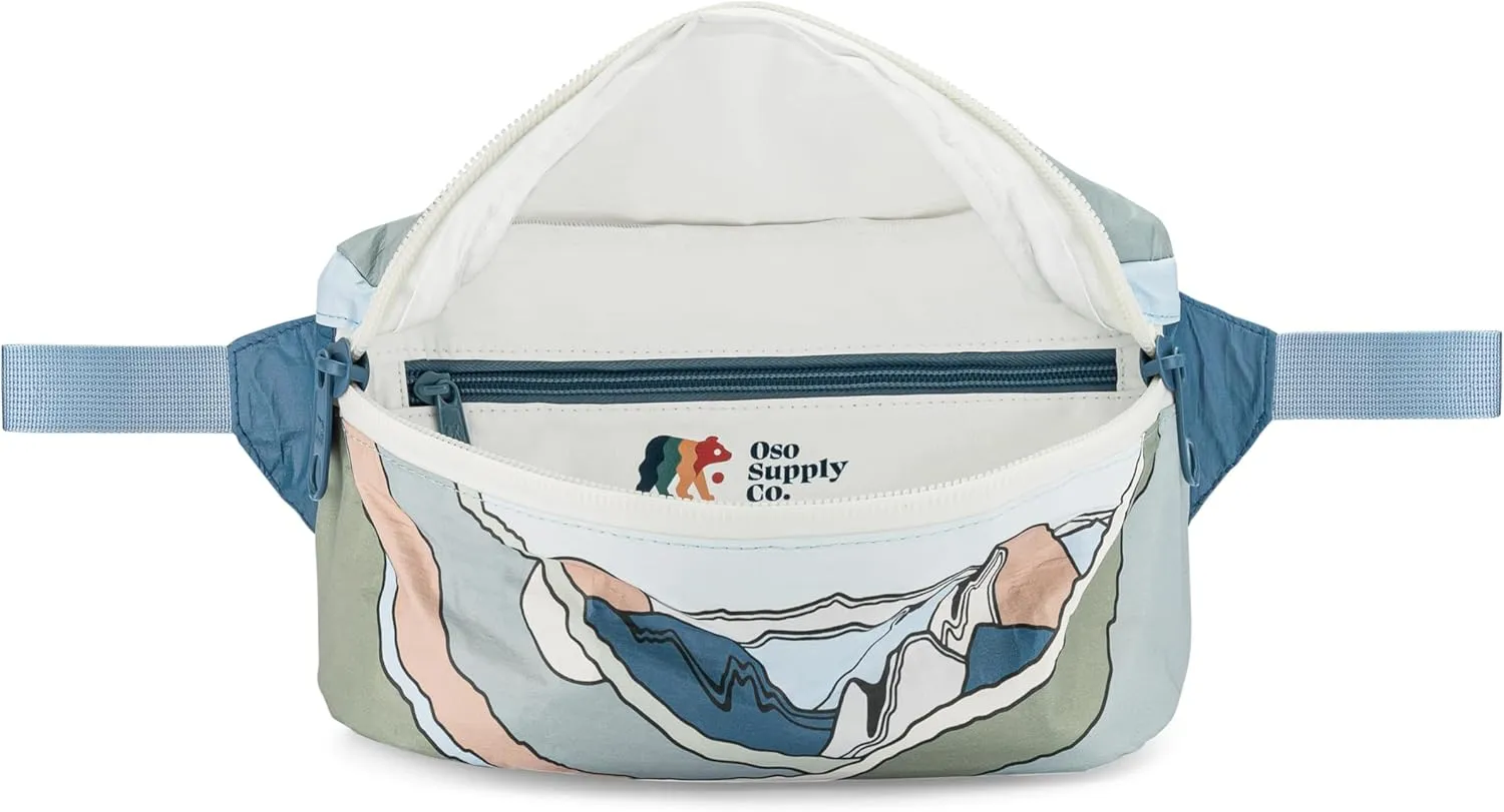 Fanny Pack for Women and Men, Perfect Crossbody Running Pouch for Workouts, Hiking, Sports, Festivals, Outdoors, Traveling, Belt Bag Holds Phone and Accessories (Yosemite)