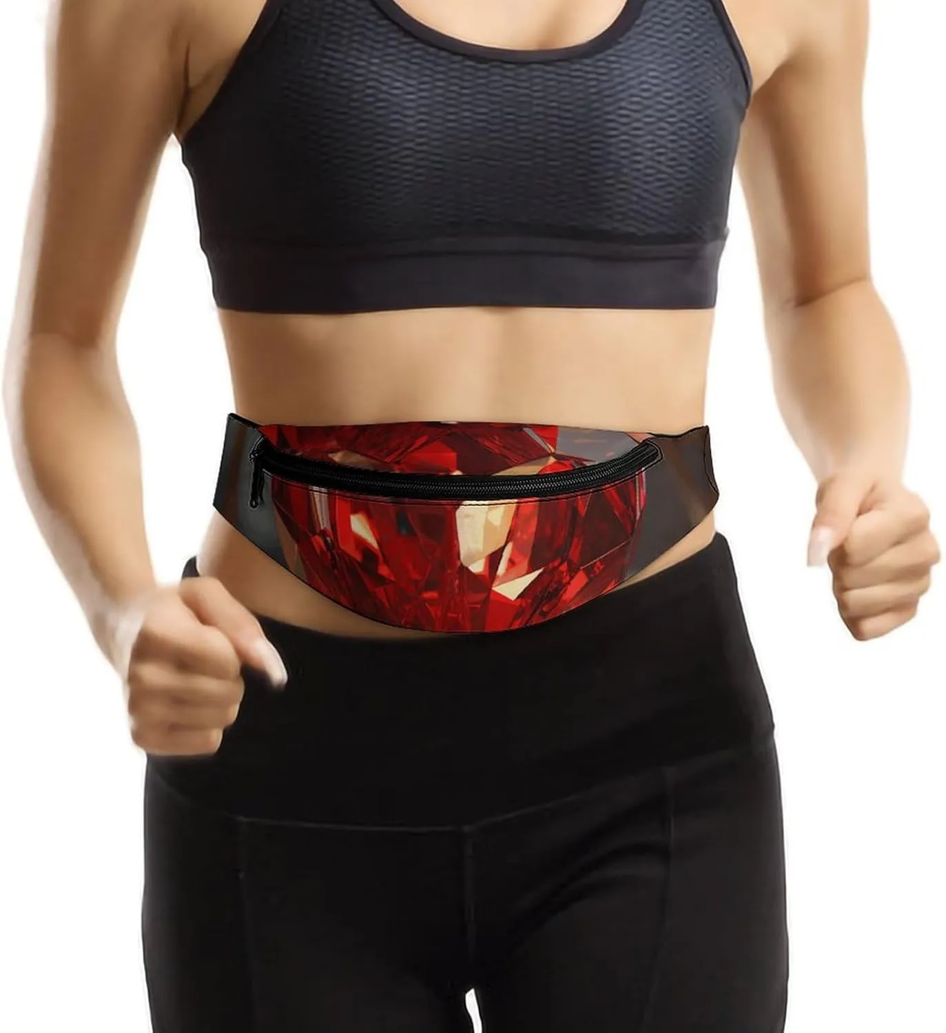 Fanny Pack for Women Men A Heart Shape Waist Pack Adjustable Belt Bag for Workout Running Travelling Casual Waist Bag, 36*15cm, style-1