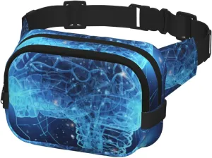 Fanny Pack for Women Men Belt Bag Artificial Intelligence Brain Waist Bags With Adjustable Straps Chest Bag Travel Crossbody Purse