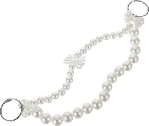 Faux Pearl Bow Accessories Handbag Chain Replacement Purse Shoulder Strap for Diy Bag Making