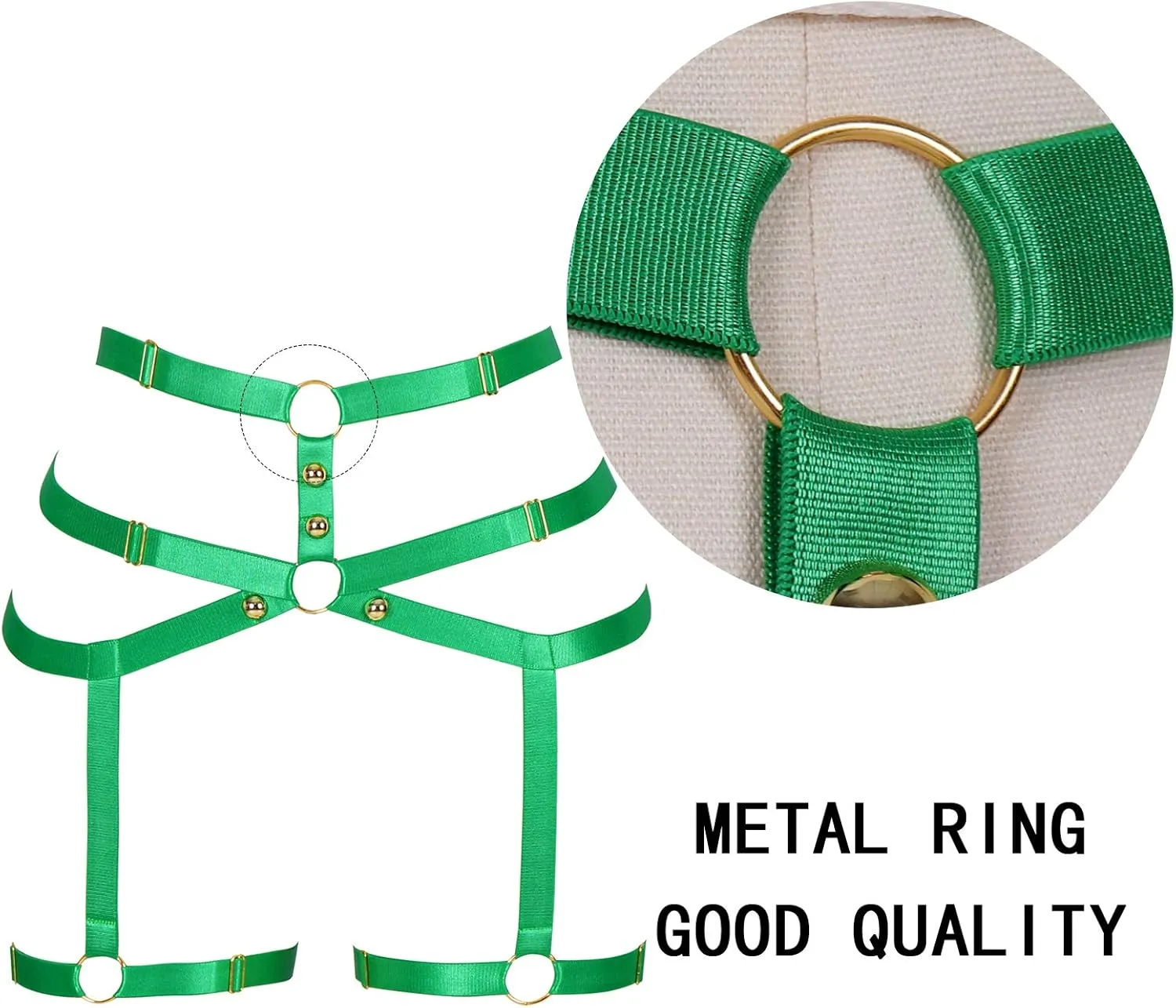 Female Body Harness Garter belt Leg Lingerie cage Soft Elasticity Carnival Punk Gothic Adjustable Belt