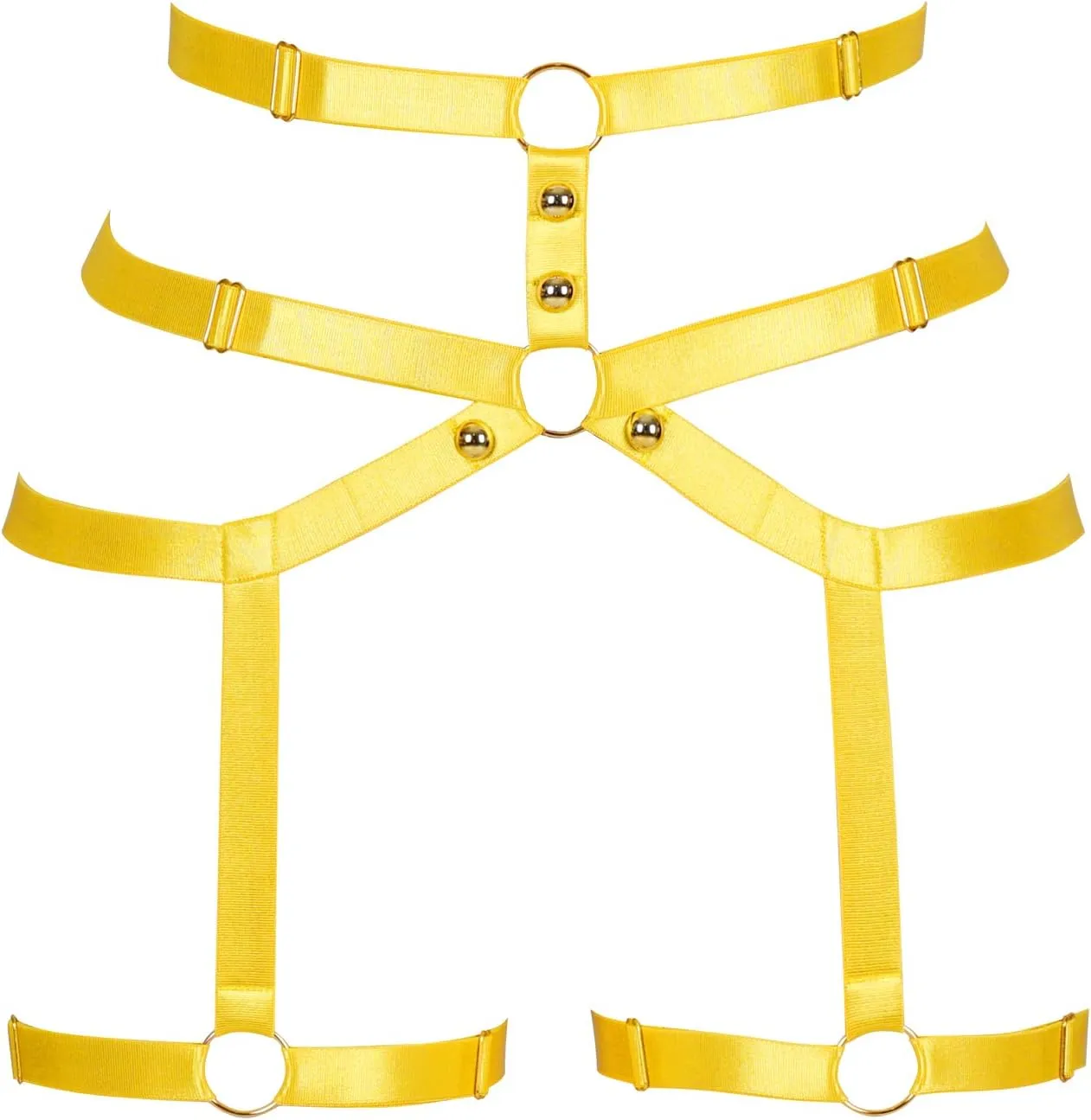 Female Body Harness Garter belt Leg Lingerie cage Soft Elasticity Carnival Punk Gothic Adjustable Belt