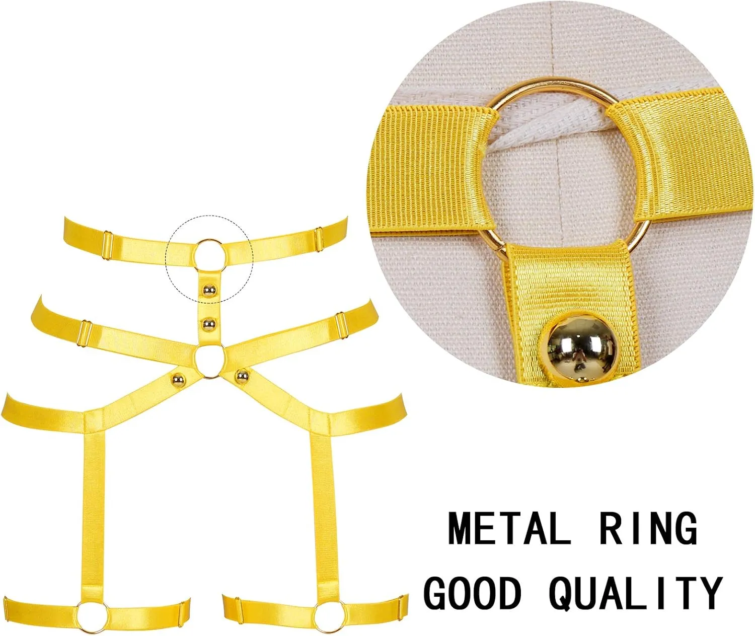 Female Body Harness Garter belt Leg Lingerie cage Soft Elasticity Carnival Punk Gothic Adjustable Belt