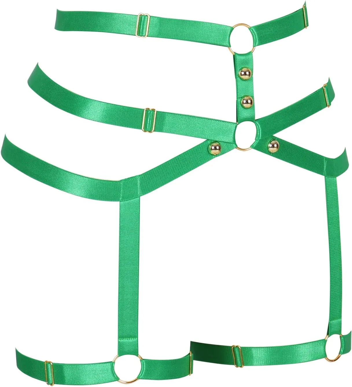 Female Body Harness Garter belt Leg Lingerie cage Soft Elasticity Carnival Punk Gothic Adjustable Belt