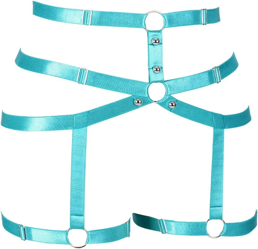 Female Body Harness Garter belt Leg Lingerie cage Soft Elasticity Carnival Punk Gothic Adjustable Belt