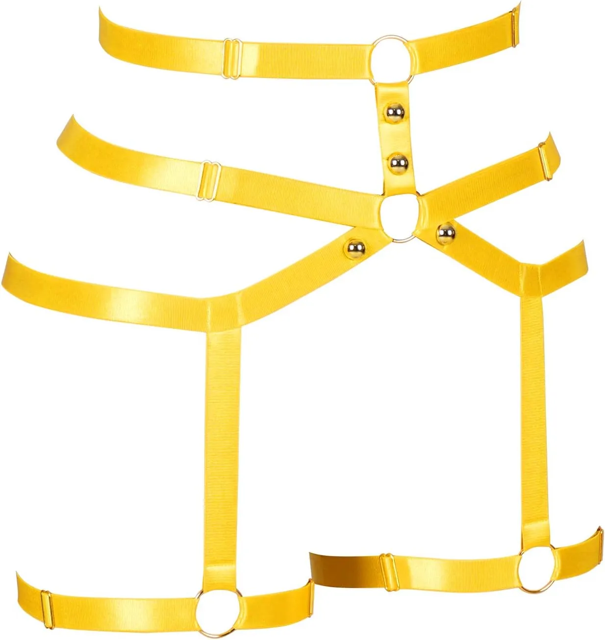 Female Body Harness Garter belt Leg Lingerie cage Soft Elasticity Carnival Punk Gothic Adjustable Belt