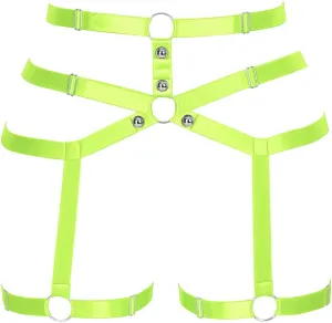 Female Body Harness Garter belt Leg Lingerie cage Soft Elasticity Carnival Punk Gothic Adjustable Belt