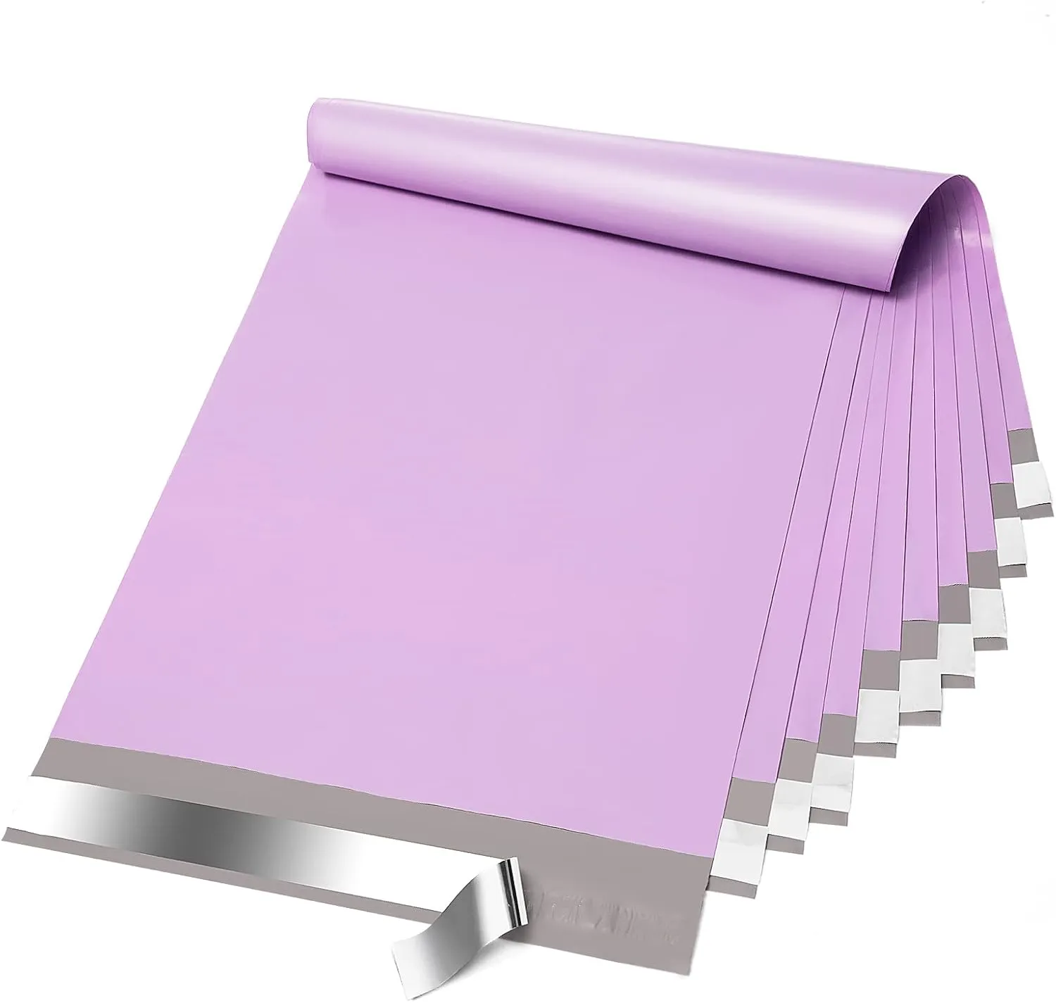 Fuxury Poly Mailers 10x13 Inch 200 Pcs, Bulk Shipping Bags for Clothing, Strong Adhesive Shipping Envelopes for Small Business Suppliers,Waterproof Mailers Poly Bags Mailing Envelopes Light Purple