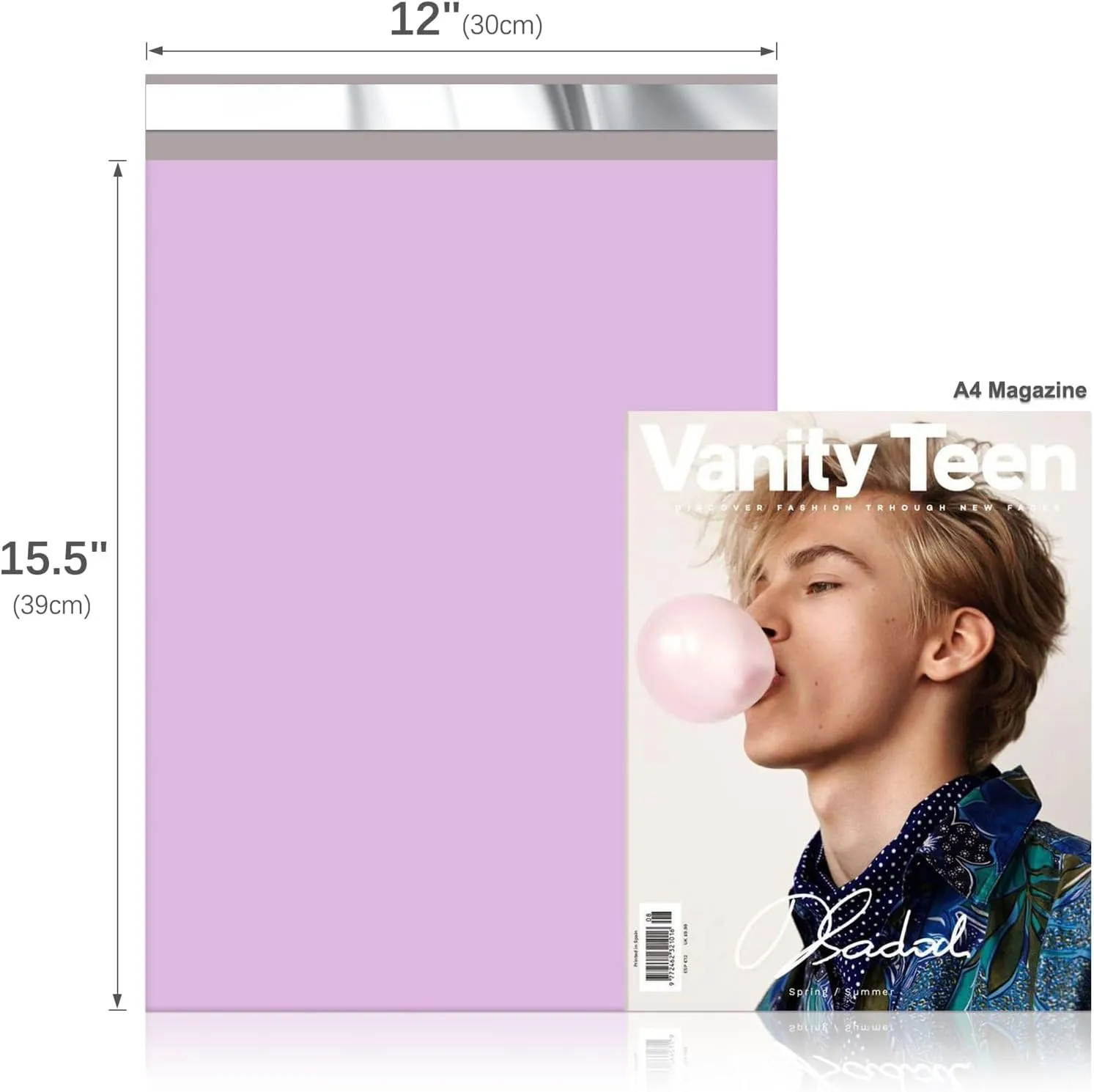 Fuxury Poly Mailers 12x15.5Inch 50 Pcs, Waterproof Shipping Bags for Clothing, Strong Adhesive Shipping Envelopes for Small Business Suppliers, Self Seal Mailers Poly Bags Mailing Envelopes Purple