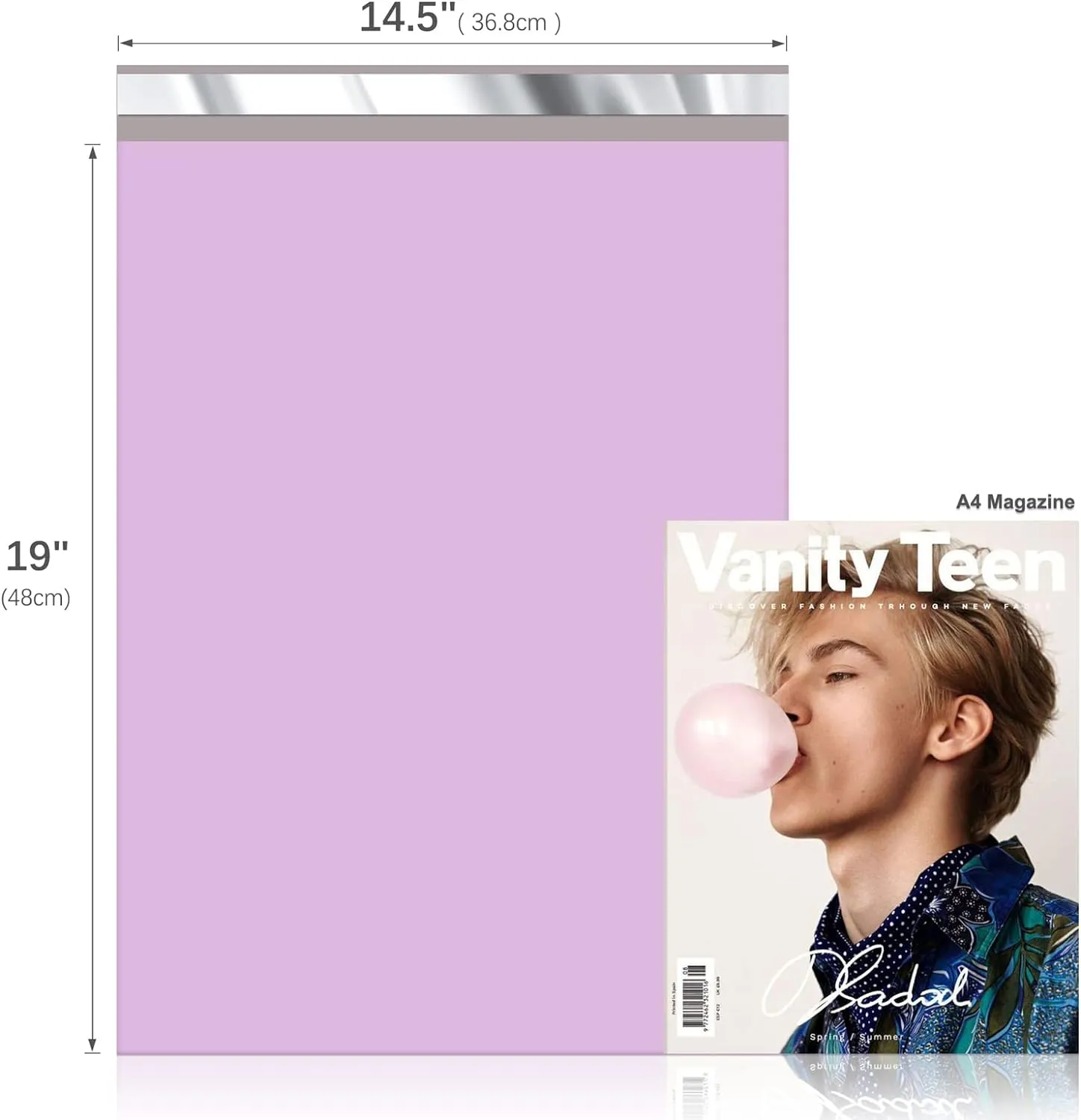 Fuxury Poly Mailers 14.5x19 Inch 100 Pcs, Waterproof Shipping Bags for Clothing, Strong Adhensive Shipping Envelopes for Small Business Suppliers, Self Seal Mailers Poly Bags Mailing Envelopes Purple