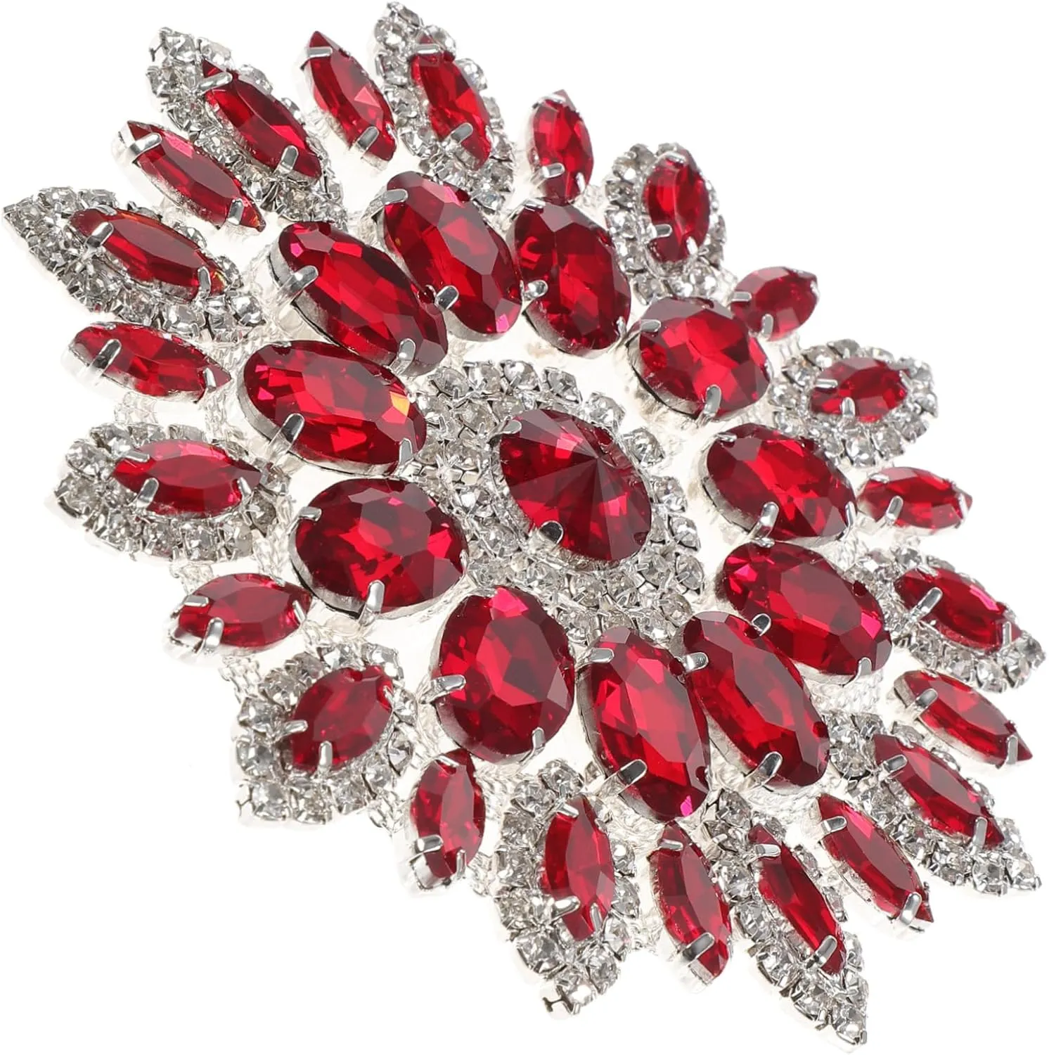 Gadpiparty DIY Rhinestone Patch Decor Creative Garment Patch with Hot Melt Adhesive for Clothing Bags Crafts Beautiful Flower Design